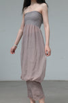 Marc le bihan gown tube top dress 21940-E21 VIEUX ROSE